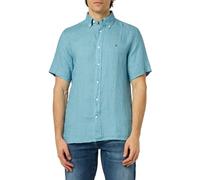 Tommy Hilfiger Camicia Maniche Corte Uomo, Blu (Sleepy Blue), S