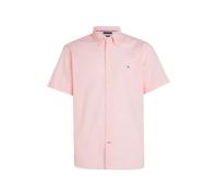 Tommy Hilfiger Camicia Maniche Corte Uomo, Rosa (Pink Crystal / Optic White), XS