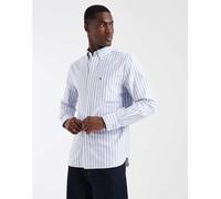 Camicia a maniche lunghe Oxford Blu S A righe