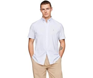 Tommy Hilfiger Camicia Uomo Flex Popeline Manica Corta