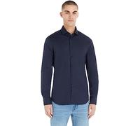 Tommy Hilfiger Camicia Uomo Maniche Lunghe, Blu (Navy Blazer), 38