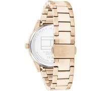 Tommy Hilfiger Orologio Analogico Multifunzione al Quarzo da Donna con Cinturino in Acciaio Inossidabile, Rose Gold