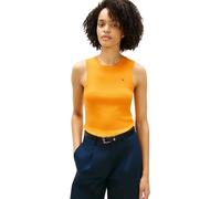 Tommy Hilfiger Canotta da Donna Slim Cody C-Nk WW0WW47806, Arancione, XS