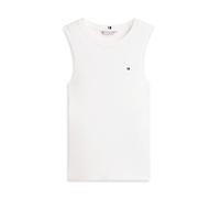 Tommy Hilfiger Canotta da Donna Slim Cody C-Nk WW0WW47806, Bianco, L
