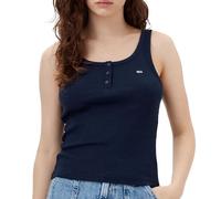 Tommy Hilfiger Canotta da donna Tjw Slim Button Tank, Marina, M