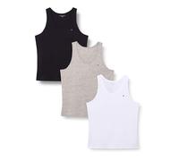 Tommy Hilfiger Canotta da Uomo 3P UM0UM03867, Multicolore (Grigio mélange/Nero/Bianco), S