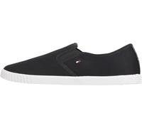 Tommy Hilfiger Canvas Slip-On Sneaker Fw0Fw08640, Basso Top, Donna, Blu (Space Blue), 39 EU