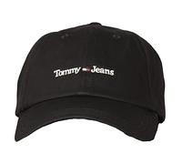 Tommy Hilfiger Cappello Baseball Jeans Cappellino Regolabile con Visiera Articolo AW0AW14596 Tjm Sport cap, 0GJ Black, Taglia Unica