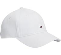 Tommy Hilfiger Cappello da Donna TH Flag Soft 6 Panel Aw0Aw17781 Cappello, Bianco, Taglia Unica