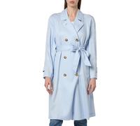 Tommy Hilfiger Cappotto Donna Trench, Blu (Breezy Blue), 38
