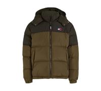 Tommy Hilfiger - Cappotto Imbottito in Poliestere Color Block con Cappuccio - - Jackets - Uomo - Verde - L