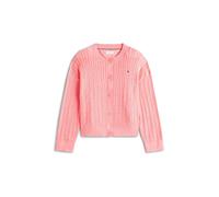 TOMMY HILFIGER Cardigan in maglia da bambina corallo | 152