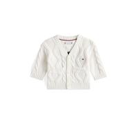 Tommy Hilfiger cardigan neonato con trecce panna 68cm
