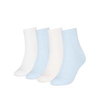 Tommy Hilfiger Casual Short Sock Calzino Corto, Light Blue, 39-42 (Pacco da 4) da Donna