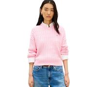 Tommy Hilfiger Cavo Co Mid GG RLX LS V-Nk Swt WW0WW48433, Rosa, XL