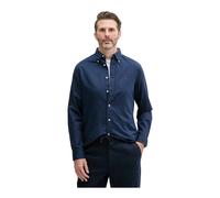 Tommy Hilfiger - Chemise ML logo coton lin - - Shirts - Uomo - Blu - S