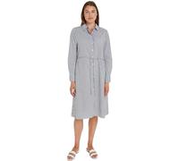 Tommy Hilfiger Chemisier Donna Essential Shirt Dress Lunghezza al Ginocchio, Blu (Ithaka Stp/ Desert Sky), 40