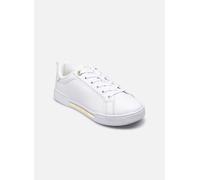 Tommy Hilfiger Donna Sneakers Court Chique in Pelle, Bianco (White), 40