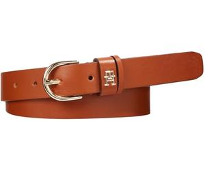 Tommy Hilfiger Cintura Donna Essential Effortless 2.5 in Pelle, Marrone (Tan), 70 cm