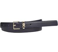 Tommy Hilfiger Cintura Donna Th Square High Waist 2.0 in Pelle, Blu (Space Blue), 95 cm