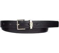 Tommy Hilfiger Cintura Donna Th Square High Waist 2.0 in Pelle, Nero (Black), 95 cm
