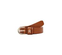 Tommy Hilfiger Donna Cintura Essential Effortless 2,5 cm Cintura in Pelle, Marrone (Cognac), 85 cm
