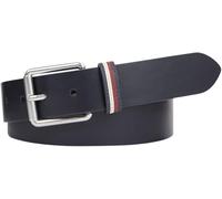 Tommy Hilfiger Cintura in Pelle Uomo, Blu (Space Blue), 90 cm