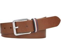 Tommy Hilfiger Cintura in Pelle Uomo, Marrone (Tan), 85 cm