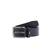 Tommy Hilfiger Cintura Uomo Denton 3,5 cm Cintura in Pelle, Blu (Space Blue), 110 cm