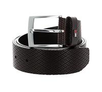 Tommy Hilfiger Cintura Uomo Adan 3.5 Texture Cintura in Pelle, Marrone (Testa Di Moro), 85