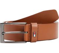 Tommy Hilfiger Cintura Uomo Layton 3,5 cm Cintura in Pelle, Marrone (Cognac), 95 cm