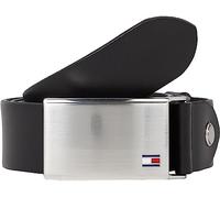 Cintura da uomo Tommy Hilfiger Th Plaque Belt 3.5 Adj AM0AM01995 Nero 85