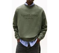 Tommy Hilfiger Classic 90s Tonal Logo Washed Sweatshirt Dark Greenery Taglia: XL | Maglioni a maglia Outlet | Uomo | Verde