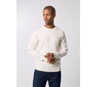 Tommy Hilfiger - Classic Cable Crew Neck Bianco - Abbigliamento XXL Bianco