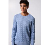 Tommy Hilfiger - Classic Cable Crew Neck Blu - Abbigliamento L Blu