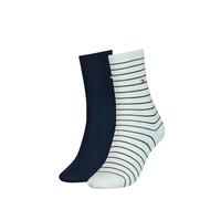 Tommy Hilfiger Classic, Calzini Donna, Bianco 494, 35-38 (Pacco da 2)