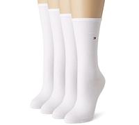 Tommy Hilfiger Classic, Calzini Donna, Bianco 560, 35-38 (Pacco da 4)