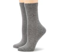 Tommy Hilfiger Classic, Calzini Donna, Grigio 217, 39-42 (Pacco da 2)
