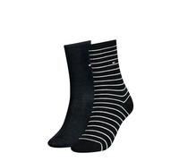 Tommy Hilfiger Classic, Calzini Donna, Nero 334, 39-42 (Pacco da 2)