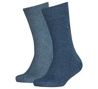 Tommy Hilfiger Classic, Calzini Unisex - Bambini e ragazzi, Navy 334, 31-34 (Pacco da 2)