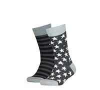 Tommy Hilfiger Classic, Calzini Unisex - Bambini e ragazzi, Nero 816, 27-30 (Pacco da 2)