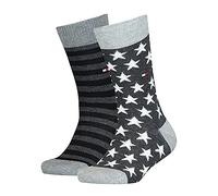 Tommy Hilfiger Classic, Calzini Unisex - Bambini e ragazzi, Nero 816, 35-38 (Pacco da 2)