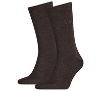 Tommy Hilfiger Classic, Calzini Uomo, Marrone 1111, 47-49 (Pacco da 2)