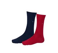 Tommy Hilfiger Classic, Calzini Uomo, Navy/Red 08A, 43-46 (Pacco da 2)