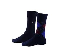 Tommy Hilfiger Classic, Calzini Uomo, Navy/Red 495, 43-46 (Pacco da 2)