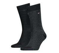 Tommy Hilfiger Classic, Calzini Uomo, Nero 094, 47-49 (Pacco da 2)