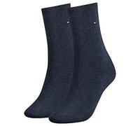 Tommy Hilfiger Classic, Calzini Donna, Navy 1371, 35-38 (Pacco da 2)