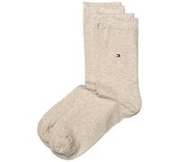 Tommy Hilfiger Classic, Calzini Donna, Beige 213, 35-38 (Pacco da 2)