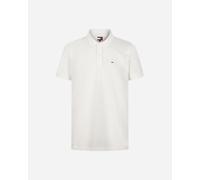 Tommy Jeans Tjm Slim Placket Polo Ext, Polo a Maniche Corte Uomo, Bianco (Ecru), XL