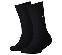Tommy Hilfiger Clssc Sock 391334 Calzini, Nero (Black 34), 39-42 Unisex - Bambini e ragazzi (Pacco da 2)